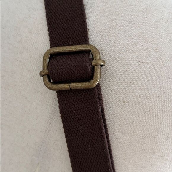 Fossil Brand Vintage Brown Leather Crossbody Messenger Bag Adjustable Strap - Picture 9 of 15